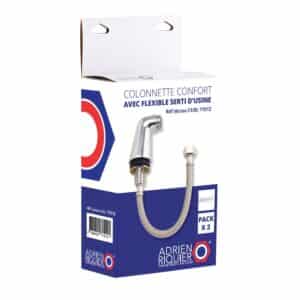 COLONNETTE CONFORT AVEC FLEXIBLE SERTI D'USINE (COQUE x2)