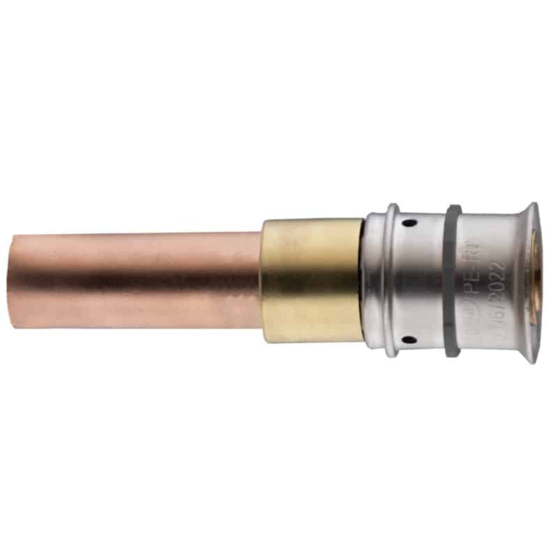 Raccord passerelle TUBE PER / TUBE multicouche - Diamètre Per : 20 mm -  Diamètre multicouche : 20 mm - Diamètre cuivre : 16 mm