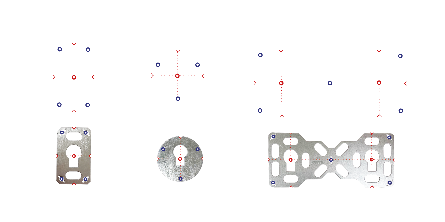 Montage d'une platine R-Fix en 6 étapes.